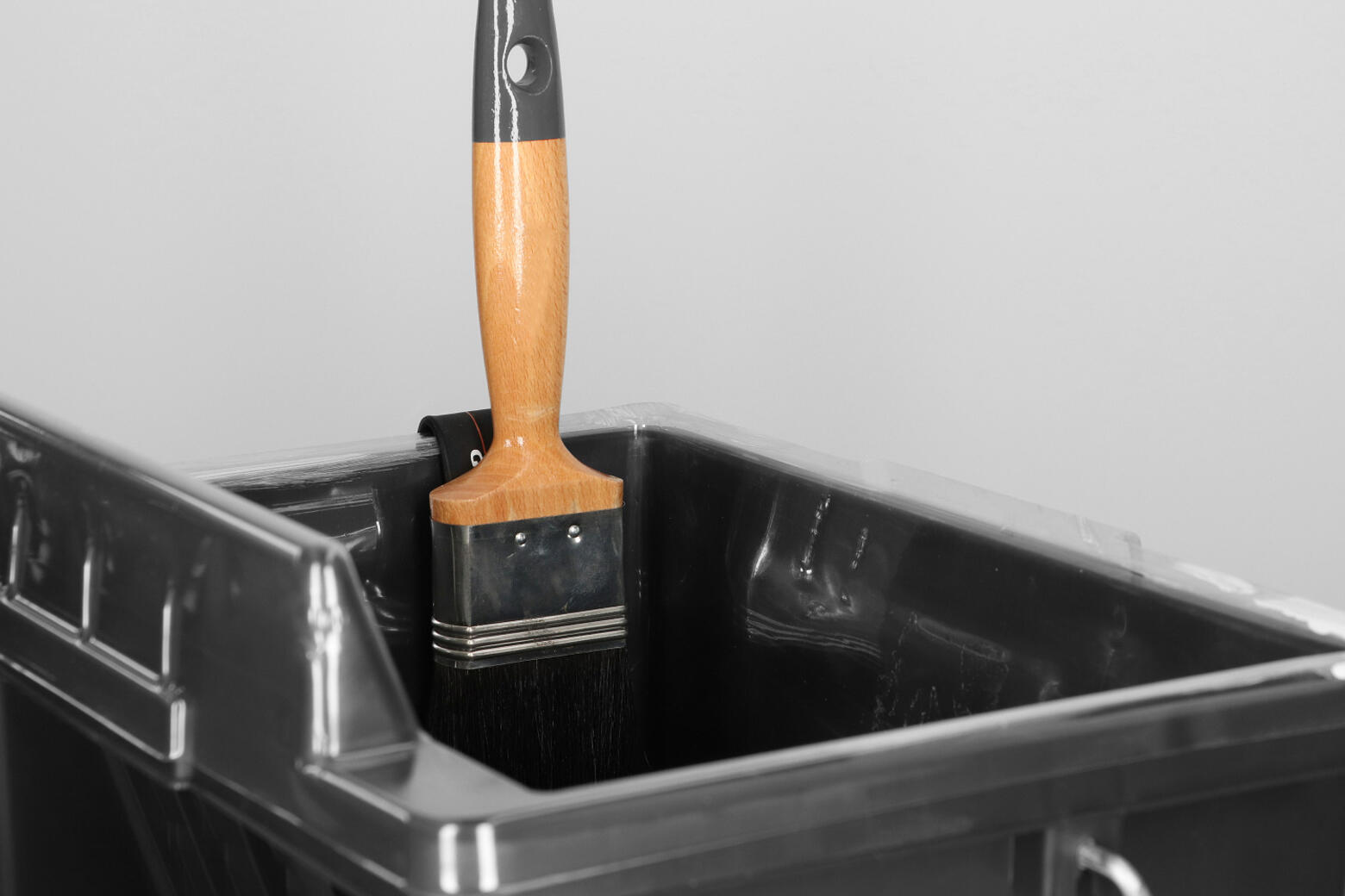 The Brush Magnet easily holds a paint brush